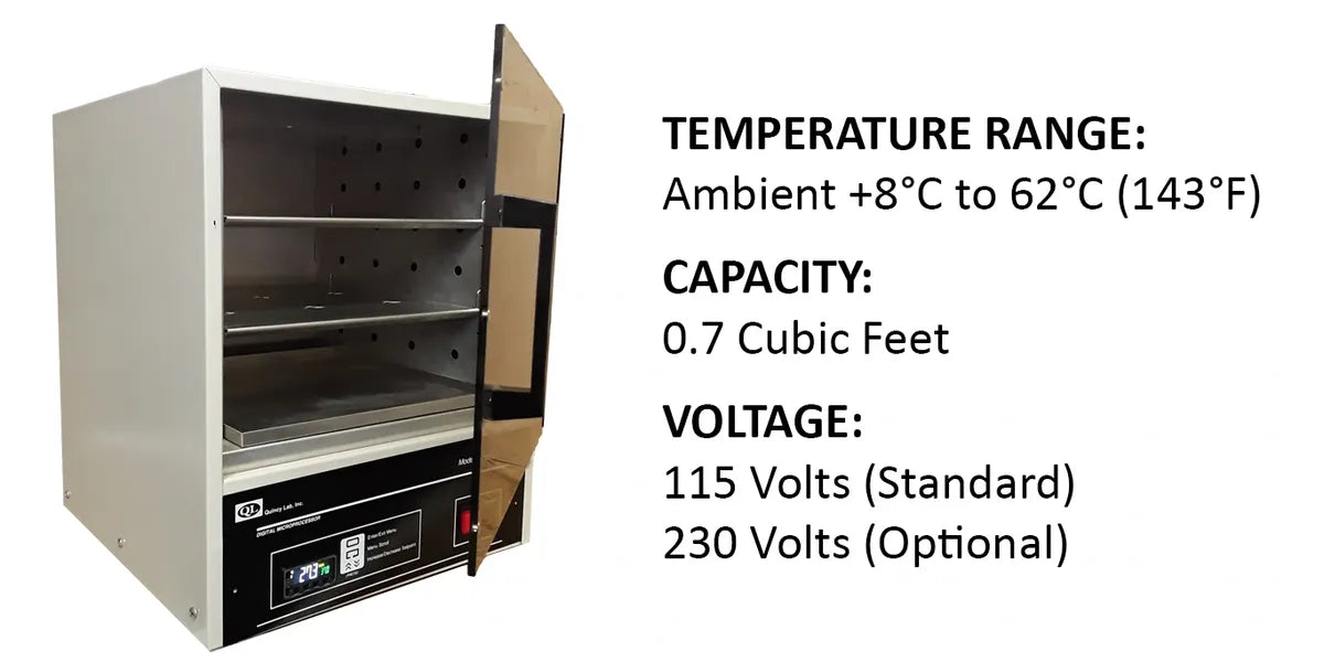 QUINCY LAB 10-140AE DIGITAL AIR FORCED INCUBATOR