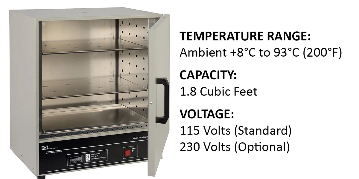 QUINCY LAB 12-180AE DIGITAL AIR FORCED INCUBATOR